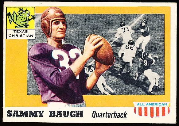1955 Topps All-American Football- #20 Sammy Baugh, TCU