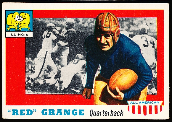 1955 Topps All-American Football- #27 Red Grange, Illinois