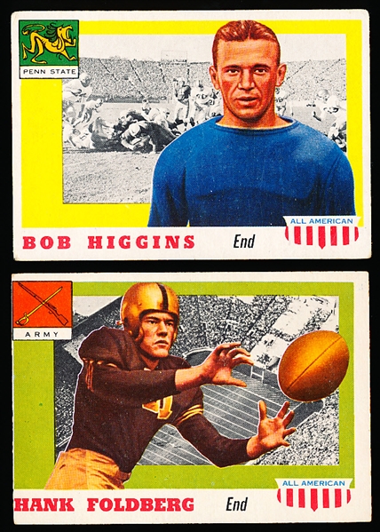 1955 Topps All-American Football- 2 Diff