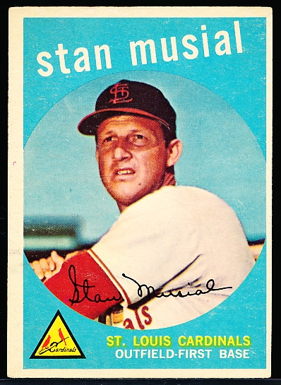 1959 Topps Baseball- #150 Stan Musial, Cards