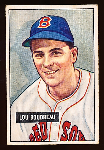 1951 Bowman Bb- #62 Lou Boudreau, Red Sox