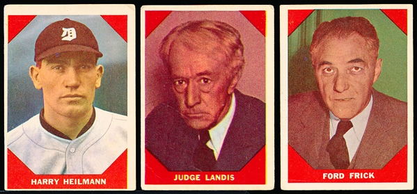 1960 Fleer Baseball Greats- 18 Cards