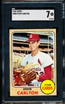 1968 Topps Baseball- #408 Steve Carlton, Cards- SGC 7 (NM)