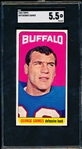 1965 Topps Football- #39 George Saimes, Buffalo- SGC 5.5 (Ex+)
