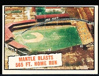 1961 Topps Baseball- #406 Mantle Blast