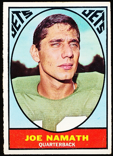 1967 Topps Football- #98 Joe Namath, Jets