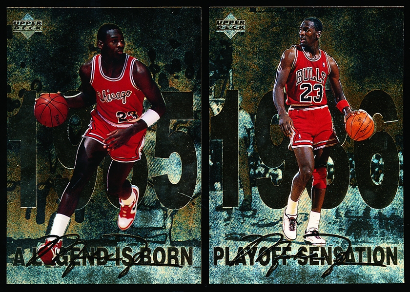 1998 Gatorade Michael Jordan Complete 3-1/2” x 5” Set of 12