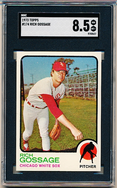 1973 Topps Baseball- #174 Rich Gossage, White Sox- SGC 8.5 (Nm-Mt+)