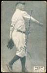 1925 Baseball Exhibit Card- John Quinn, Pitcher Boston A.L- Autographed on Front