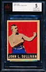 1948 Leaf Boxing- #101 John L. Sullivan- BVG Ex 5