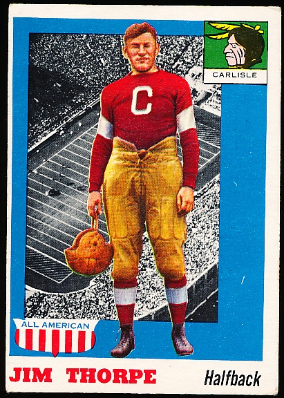 1955 Topps All American Football- #37 Jim Thorpe