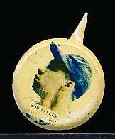 1938 Our National Game Pin- No Paper Backing Card- Bob Feller, Cleveland