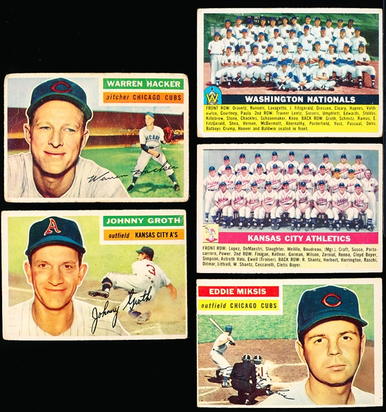 1956 Topps Bb- 5 Diff