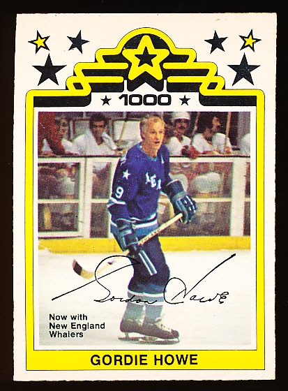 1977-78 O-Pee-Chee WHA Hockey- #1 Gordie Howe