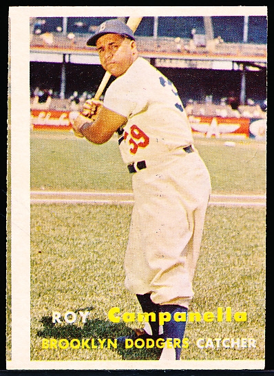 1957 Topps Baseball- #210 Roy Campanella, Dodgers