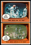 1961 Topps Football- 2 Diff Highlight Cards