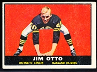 1961 Topps Football- #182 Jim Otto RC, Raiders