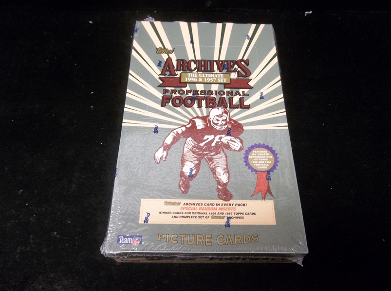 1994 Topps Archives 1956 & 1957 Football- One Unopened Wax Box