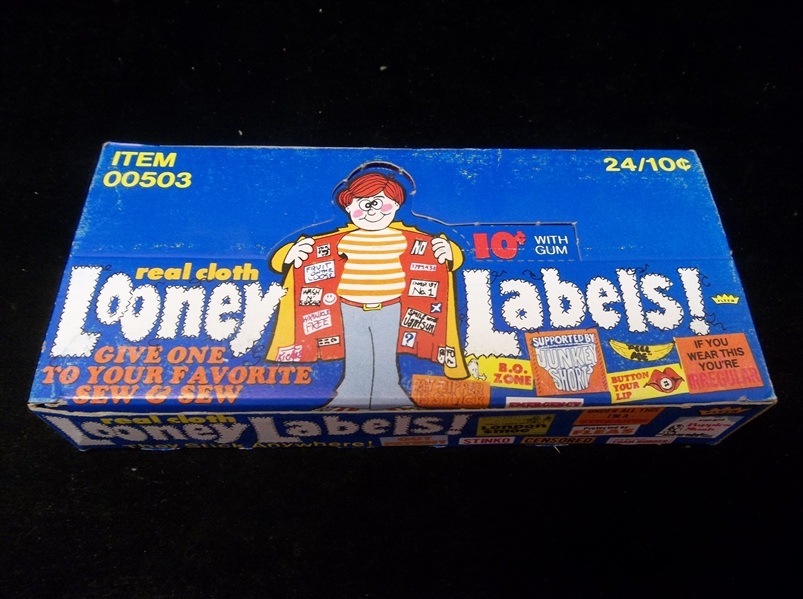 1974 Fleer “Looney Labels”- One Unopened Wax Box