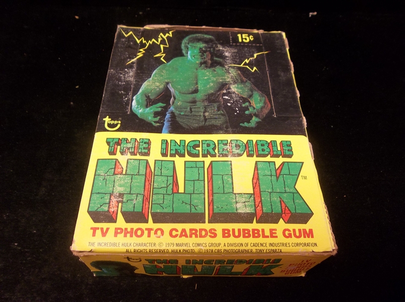 1979 Topps “The Incredible Hulk”- One Unopened Wax Box