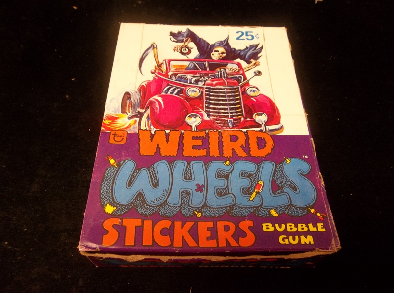 1980 Topps “Weird Wheels Stickers”- One Unopened Wax Box