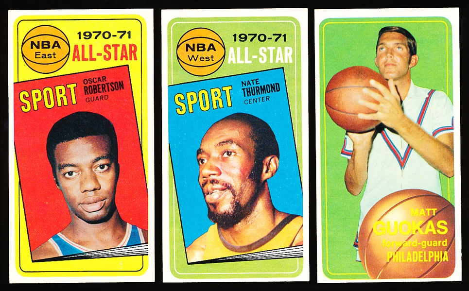 1970-71 Topps Bskbl.- 4 Diff. Cards