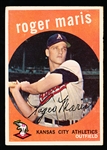 1959 Topps Baseball- #202 Roger Maris, A’s