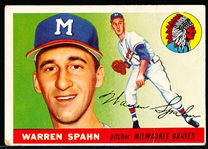 1955 Topps Bb- #31 Warren Spahn, Braves