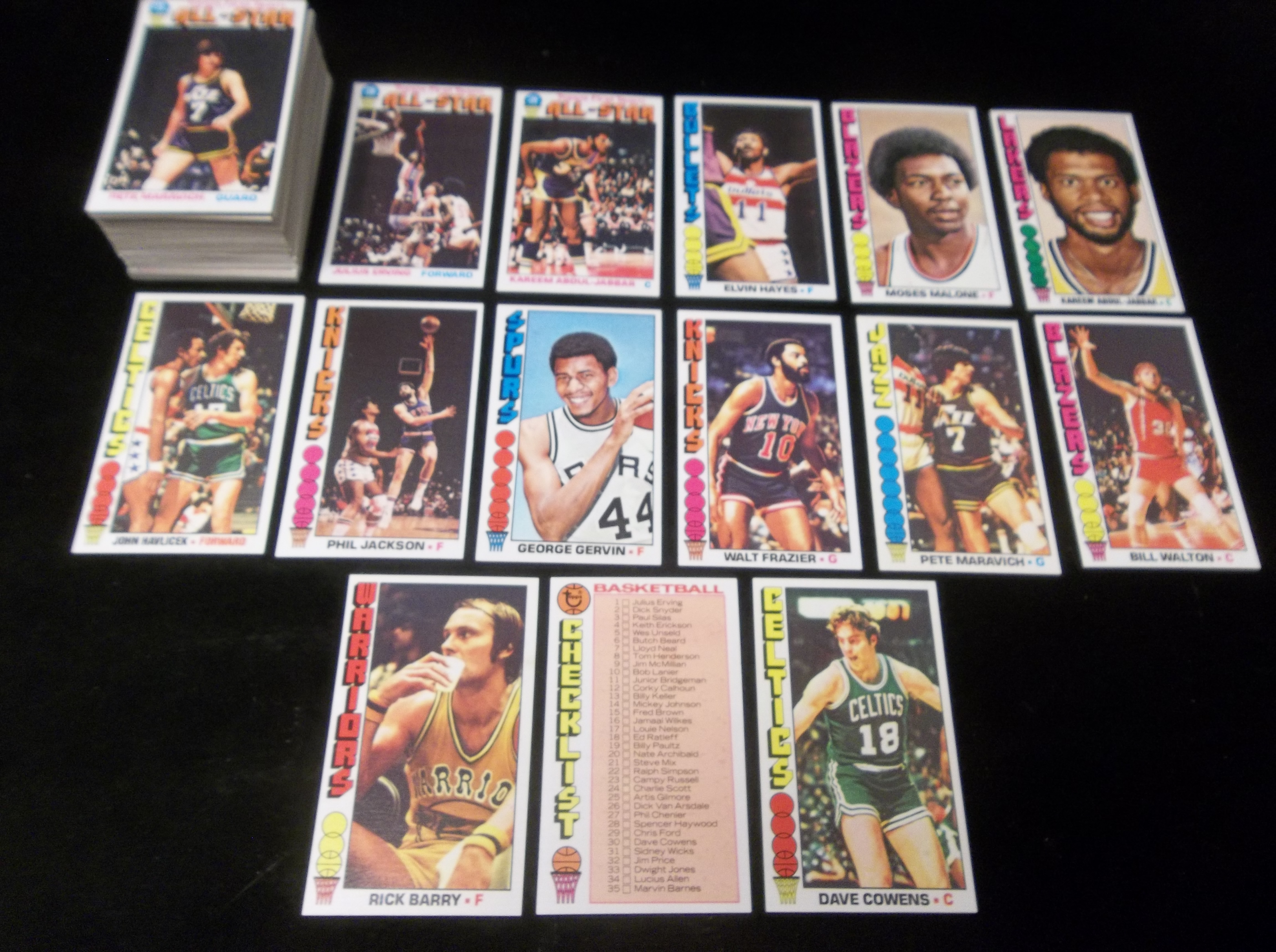 Lot Detail - 1976-77 Topps Basketball Near Set- 134 Of 144