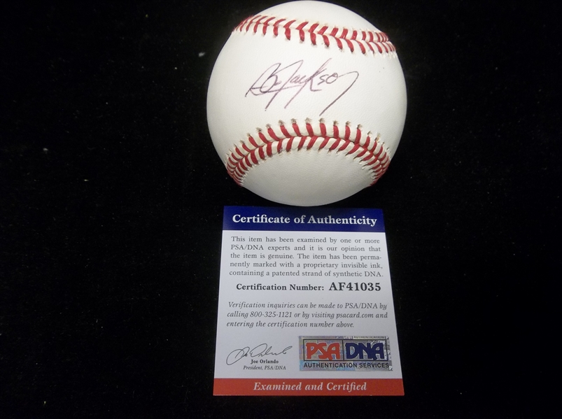 Autographed Bo Jackson Official AL Baseball- PSA/DNA Certified