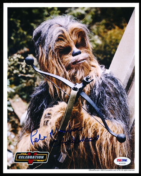 Autographed Peter Mayhew 2010 Star Wars Celebration Color 8” x 10” Star Wars Original Movies (Chewbacca)- PSA/DNA Certified