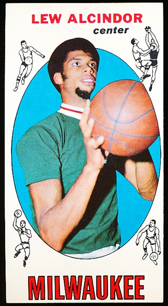 1969-70 Topps Basketball- #25 Lew Alcindor Rookie, Milwaukee