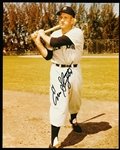 Enos Slaughter Autographed N.Y. Yankees Color 8 x 10” Photo