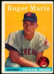 1958 Topps Baseball- #47 Roger Maris, Indians