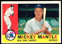 1960 Topps Baseball- #350 Mickey Mantle, Yankees