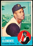 1963 Topps Baseball- #540 Bob Clemente, Pirates- Hi#.