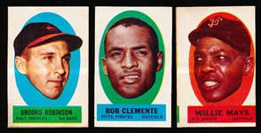 1963 Topps Baseball Peel Offs- 3 Diff