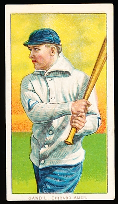 1909-11 T206 Bb- Gandil, Chicago Amer- Black Sox Player!- Piedmont 460 back.