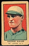 1922 W551 Strip Card- George Sisler, St. Louis AL