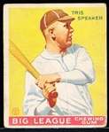 1933 Goudey Baseball- #89 Tris Speaker, Kansas City Blues