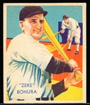 1934-36 Diamond Stars Bb- #65 Zeke Bonura, White Sox