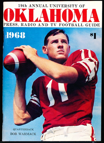 1968 University of Oklahoma College Ftbl. Media Guide