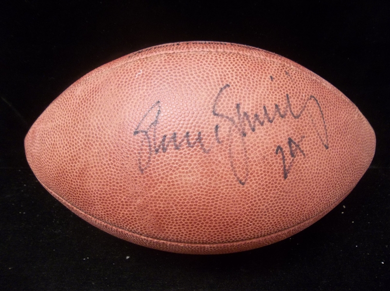 Autographed Shawn Springs Official NFL Paul Tagliabue Ftbl. in Holder