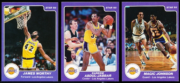 1984-85 Star Bskbl.- 1 Los Angeles Lakers Team Set of 13 Cards