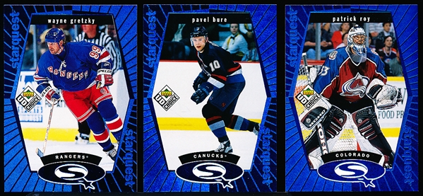 1998-99 UD Choice Hockey “StarQuest Blue”- 3 Complete #1-30 Sets