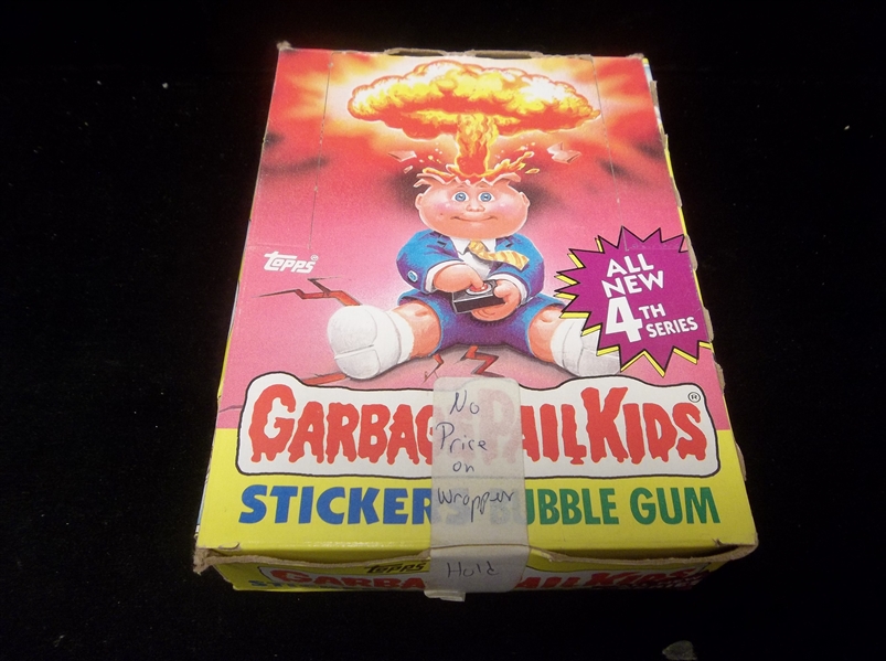 1986 Garbage Pail Kids Non-Sports- 1 Unopened Series 4 Box of 48 Packs- No Price on Wrapper Version