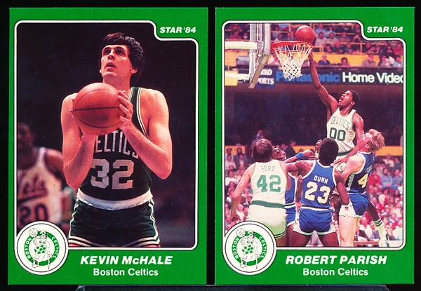 1983-84 Star Bskbl.- 2 Diff. SP Boston Celtics Stars