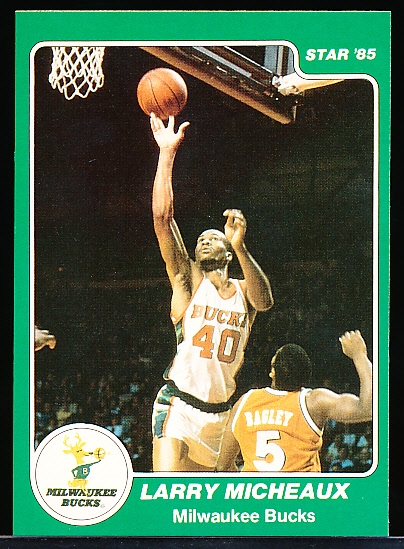 1985 Star Bskbl. “Milwaukee Bucks Arena” #10 Larry Micheaux SP