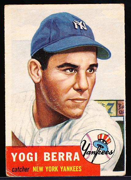 Lot Detail - 1953 Topps Baseball- #104 Yogi Berra, Yankees