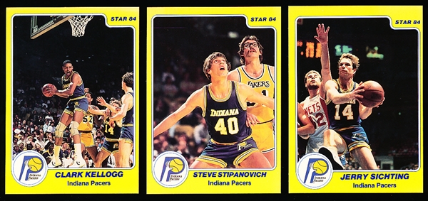 1983-84 Star Bskbl.- 1 Complete Indiana Pacers Team Set of 12 Cards